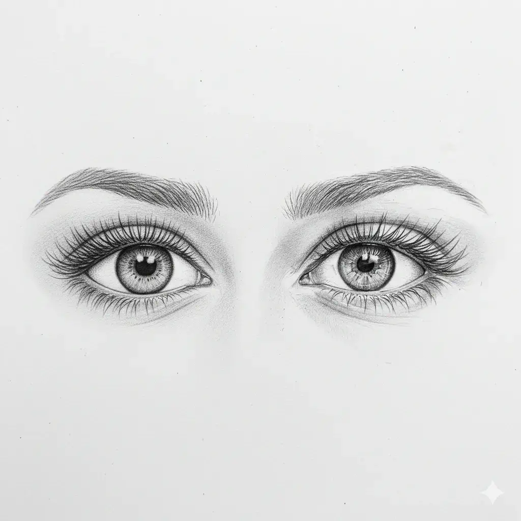 Close-set eye shape - eyes positioned less than one eye width apart